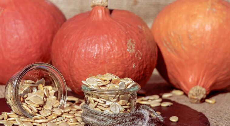 Pumpkin seed from parasites